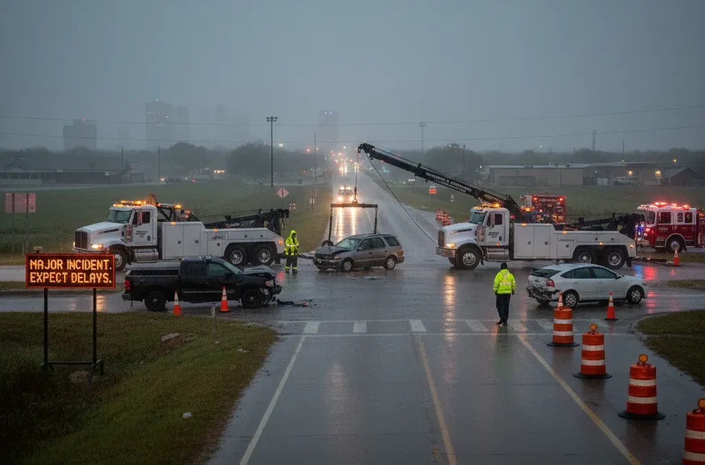 How Towing in Brownwood, TX Manages Multi-Vehicle Situations